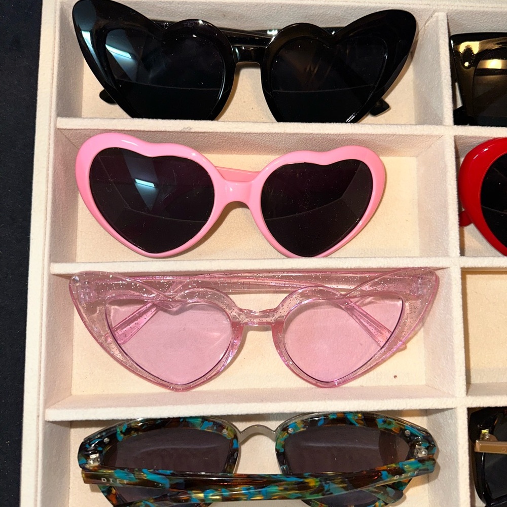 Pink Heart Sunglasses
